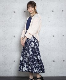 【Jewelobe/ ジュエローブ】 ボリュームタックカットトップス
