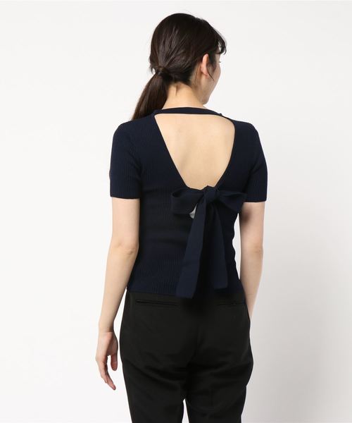 rienda♡バックオープンロゴベルトOP rienda♡バックオープンロゴベルトOP