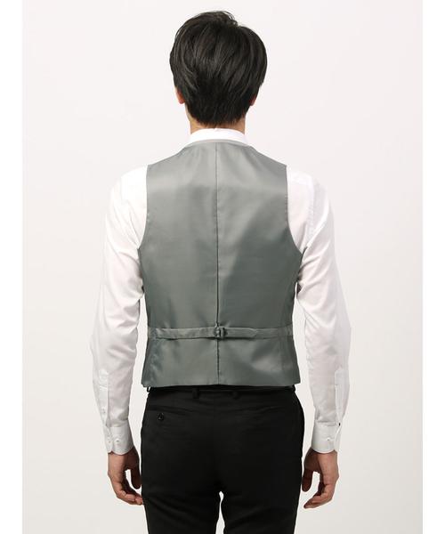 THE SUIT COMPANY(ザ・スーツカンパニー)の「<FORMAL>ヘリンボーン×ハウンドトゥース リバーシブルジレ(ベスト・メンズ・ライトグレー・LL/M/L/SS/S)」の7枚目の写真