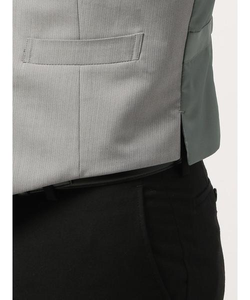 THE SUIT COMPANY(ザ・スーツカンパニー)の「<FORMAL>ヘリンボーン×ハウンドトゥース リバーシブルジレ(ベスト・メンズ・ライトグレー・LL/M/L/SS/S)」の5枚目の写真