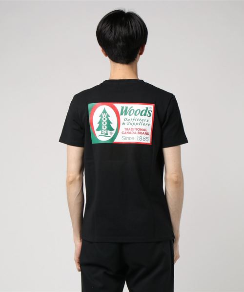 THE MORNING AFTER（ザ モーニング アフター）の「[ WOODS / ウッズ } ピスネームプリントT（Tシャツ/カットソー・メンズ・ホワイト/ブラック/ネイビー・LARGE/MEDIUM/X-LARGE）」の8枚目の写真