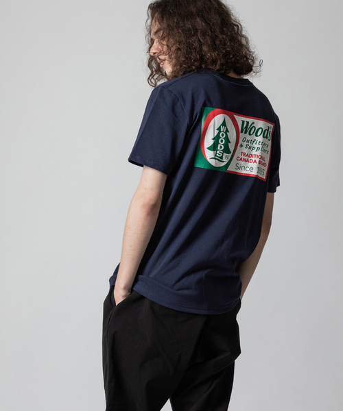 THE MORNING AFTER（ザ モーニング アフター）の「[ WOODS / ウッズ } ピスネームプリントT（Tシャツ/カットソー・メンズ・ホワイト/ブラック/ネイビー・LARGE/MEDIUM/X-LARGE）」の10枚目の写真