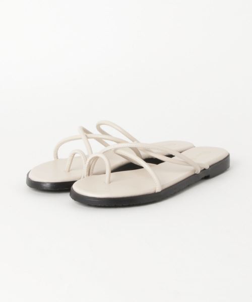 Aunt Marie's（アントマリーズ）の「AUNT MARIE'S 細ストラップフラットサンダル（サンダル・レディース・ホワイト/ブラック/グリーン・LARGE/MEDIUM）」の18枚目の写真