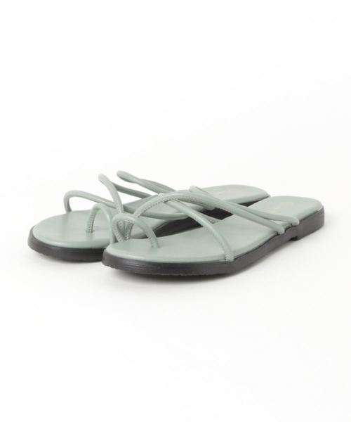Aunt Marie's（アントマリーズ）の「AUNT MARIE'S 細ストラップフラットサンダル（サンダル・レディース・ホワイト/ブラック/グリーン・LARGE/MEDIUM）」の14枚目の写真