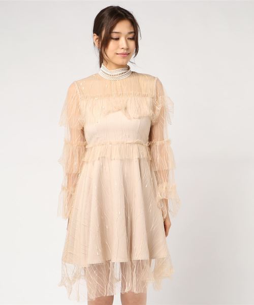セール チュールフレアミニワンピース ワンピース Lissi Boutique リージーブティック のファッション通販 Zozotown