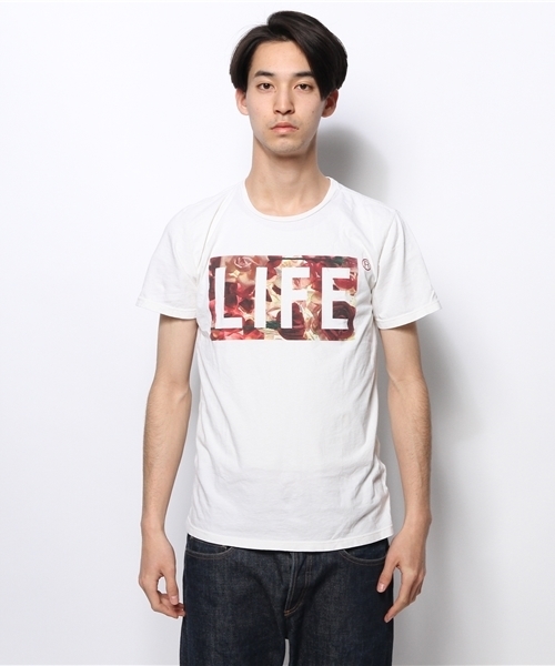ROSE BUD COUPLES （ローズ バッド カップルズ）の「(ALTRU)ALT3285 LIFE ROSES T-SHIRT（Tシャツ/カットソー・メンズ・ホワイト系その他・SMALL）」の8枚目の写真