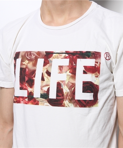 ROSE BUD COUPLES （ローズ バッド カップルズ）の「(ALTRU)ALT3285 LIFE ROSES T-SHIRT（Tシャツ/カットソー・メンズ・ホワイト系その他・SMALL）」の3枚目の写真