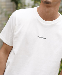 ▼WEB限定【London Denimオリジナル】空紡糸天竺 ／ オリジナルロゴ プリント　クルーネック Ｔシャツ（半袖）