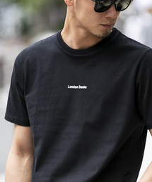 ▼WEB限定【London Denimオリジナル】空紡糸天竺 / オリジナルロゴ プリント クルーネック Tシャツ(半袖)