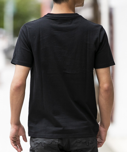 London Denim（ロンドンデニム）の「▼WEB限定【London Denimオリジナル】空紡糸天竺 ／ オリジナルロゴ プリント　クルーネック Ｔシャツ（半袖）（Tシャツ/カットソー・メンズ・ホワイト/ブラック/グレー・M/L/XL）」の5枚目の写真
