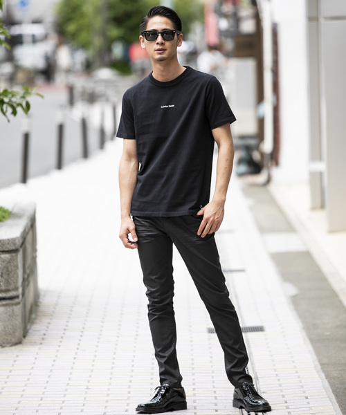 London Denim（ロンドンデニム）の「▼WEB限定【London Denimオリジナル】空紡糸天竺 ／ オリジナルロゴ プリント　クルーネック Ｔシャツ（半袖）（Tシャツ/カットソー・メンズ・ホワイト/ブラック/グレー・M/L/XL）」の6枚目の写真