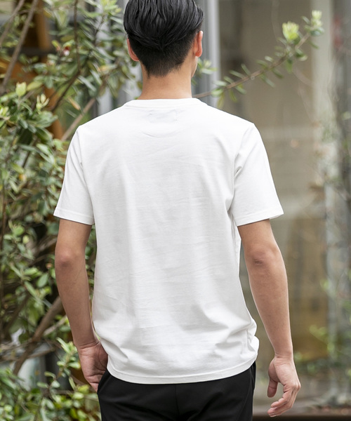 London Denim（ロンドンデニム）の「▼WEB限定【London Denimオリジナル】空紡糸天竺 ／ オリジナルロゴ プリント　クルーネック Ｔシャツ（半袖）（Tシャツ/カットソー・メンズ・ホワイト/ブラック/グレー・M/L/XL）」の9枚目の写真