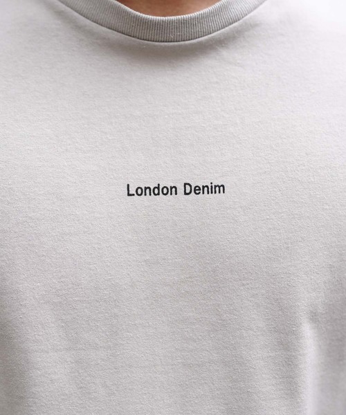 London Denim（ロンドンデニム）の「▼WEB限定【London Denimオリジナル】空紡糸天竺 ／ オリジナルロゴ プリント　クルーネック Ｔシャツ（半袖）（Tシャツ/カットソー・メンズ・ホワイト/ブラック/グレー・M/L/XL）」の11枚目の写真