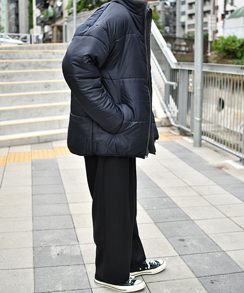 kutir（クティール）の「リバーシブルボアジャケット（ブルゾン・メンズ・チャコールグレー/ブラック/ベージュ・SMALL/MEDIUM/LARGE/X-LARGE）」の12枚目の写真