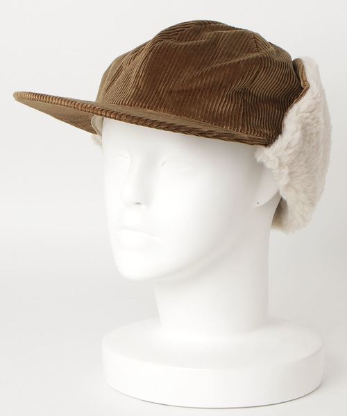 WESTOVERALLS（ウエストオーバーオールズ）の「【WESTOVERALLS】ウエストオーバーオールズ CORDUROY BOA CAP（キャップ・メンズ・ブラウン/グリーン/オレンジ/ブラック/ナチュラル・ONESIZE）」の3枚目の写真