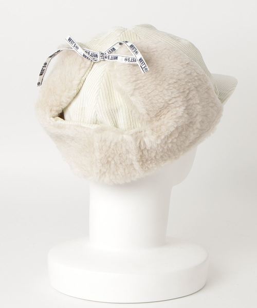 WESTOVERALLS（ウエストオーバーオールズ）の「【WESTOVERALLS】ウエストオーバーオールズ CORDUROY BOA CAP（キャップ・メンズ・ブラウン/グリーン/オレンジ/ブラック/ナチュラル・ONESIZE）」の6枚目の写真
