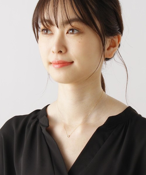 K18ダイヤモンド　グラデサークル　ネックレス小