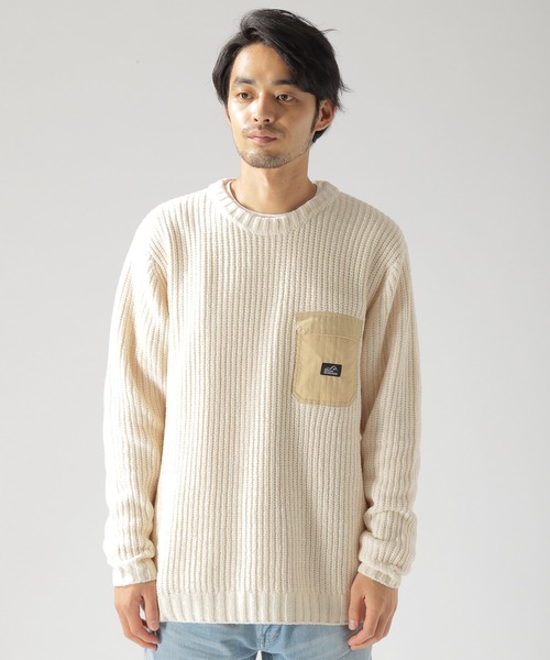 BAYFLOW(ベイフロー)の「モールフハクポケットプルオーバー(ニット/セーター・メンズ・ネイビー/カーキ/オフホワイト・LARGE/MEDIUM/SMALL)」の9枚目の写真