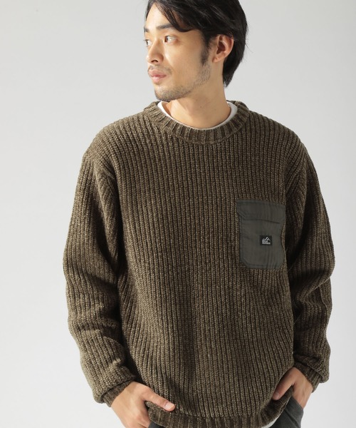 BAYFLOW(ベイフロー)の「モールフハクポケットプルオーバー(ニット/セーター・メンズ・ネイビー/カーキ/オフホワイト・LARGE/MEDIUM/SMALL)」の7枚目の写真