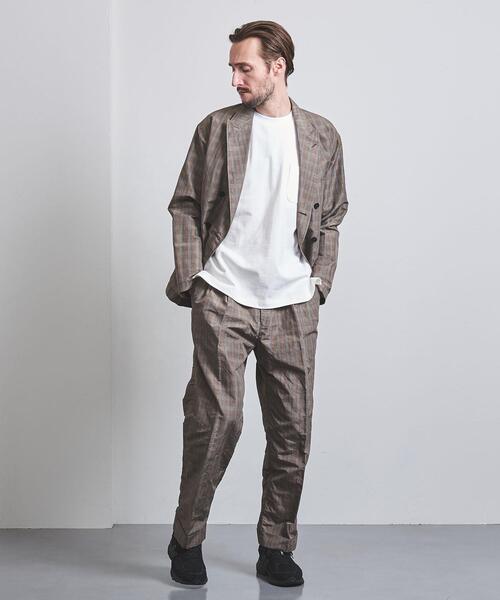 District（ディストリクト）の「＜District（ディストリクト）＞ リネンナイロン 6B ダブルブレスト ジャケット（テーラードジャケット・メンズ・グレー・S/M/L）」の5枚目の写真