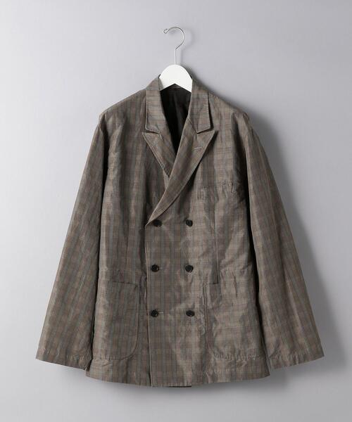 District（ディストリクト）の「＜District（ディストリクト）＞ リネンナイロン 6B ダブルブレスト ジャケット（テーラードジャケット・メンズ・グレー・S/M/L）」の4枚目の写真