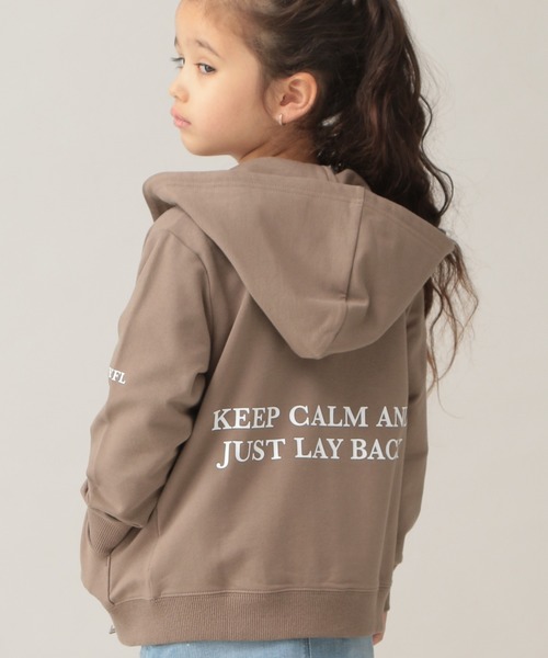 BAYFLOW（ベイフロー）の「[KIDS]ウラケジップパーカ（パーカー・キッズ・パープル/ブラウン・MEDIUM/XX-LARGE/LARGE/X-LARGE）」の4枚目の写真