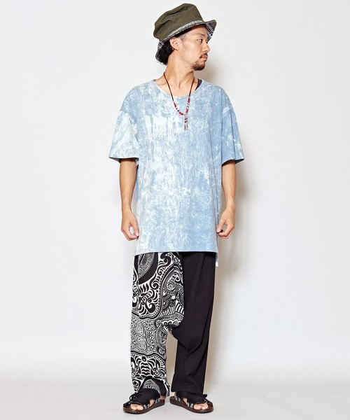 チャイハネ（チャイハネ）の「【チャイハネ】yul アシッドウォッシュメンズTシャツ（Tシャツ/カットソー・メンズ・ブラック/グレー/オレンジ/ブルー/マスタード/ダークブルー/ワイン・FREE）」の11枚目の写真