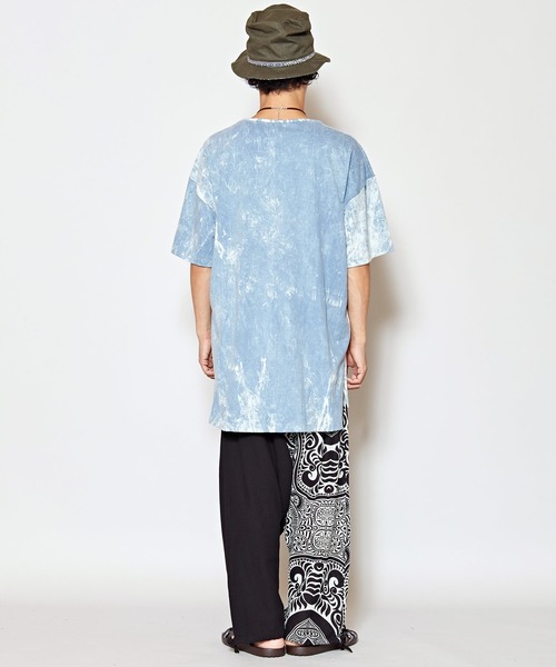 チャイハネ（チャイハネ）の「【チャイハネ】yul アシッドウォッシュメンズTシャツ（Tシャツ/カットソー・メンズ・ブラック/グレー/オレンジ/ブルー/マスタード/ダークブルー/ワイン・FREE）」の13枚目の写真