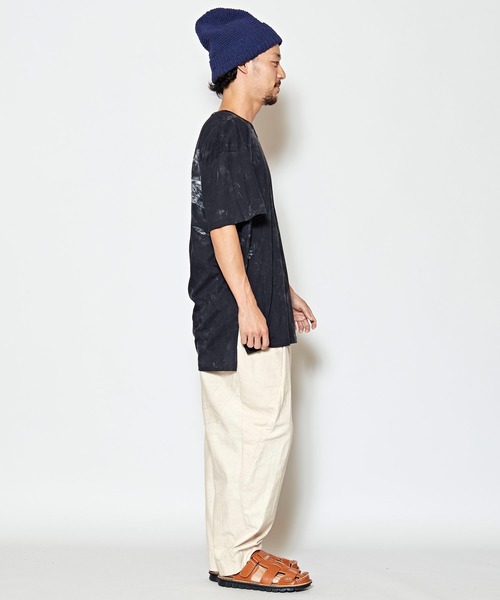 チャイハネ（チャイハネ）の「【チャイハネ】yul アシッドウォッシュメンズTシャツ（Tシャツ/カットソー・メンズ・ブラック/グレー/オレンジ/ブルー/マスタード/ダークブルー/ワイン・FREE）」の17枚目の写真