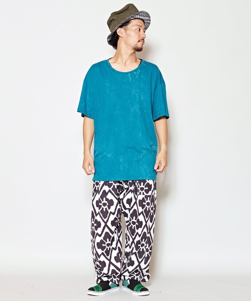 チャイハネ（チャイハネ）の「【チャイハネ】yul アシッドウォッシュメンズTシャツ（Tシャツ/カットソー・メンズ・ブラック/グレー/オレンジ/ブルー/マスタード/ダークブルー/ワイン・FREE）」の22枚目の写真