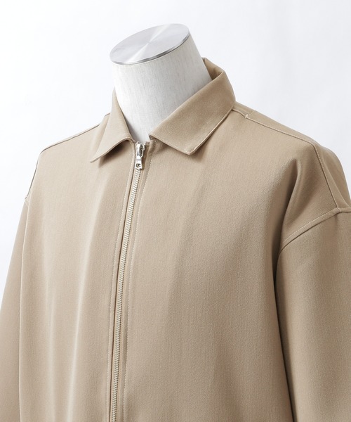 MONO-MART(モノマート)の「TRストレッチ ステッチ ジップアップシャツ(1/2 sleeve)(シャツ/ブラウス・メンズ・ライトグレー/ブラック/ネイビー/ベージュ系その他/グリーン系その他・FREE)」の6枚目の写真