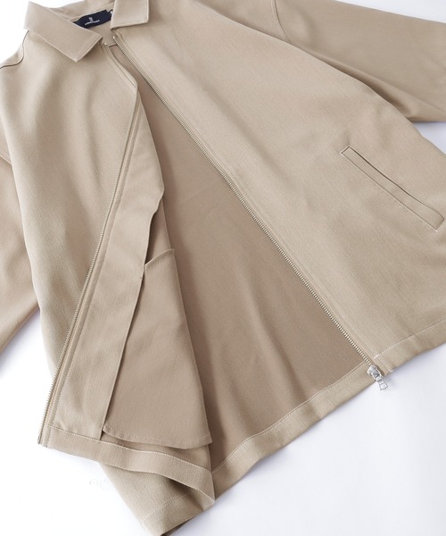 MONO-MART(モノマート)の「TRストレッチ ステッチ ジップアップシャツ(1/2 sleeve)(シャツ/ブラウス・メンズ・ライトグレー/ブラック/ネイビー/ベージュ系その他/グリーン系その他・FREE)」の10枚目の写真