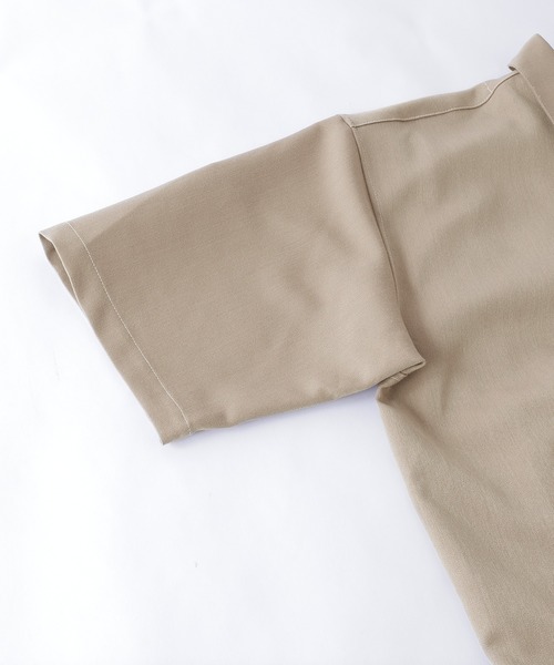 MONO-MART(モノマート)の「TRストレッチ ステッチ ジップアップシャツ(1/2 sleeve)(シャツ/ブラウス・メンズ・ライトグレー/ブラック/ネイビー/ベージュ系その他/グリーン系その他・FREE)」の11枚目の写真