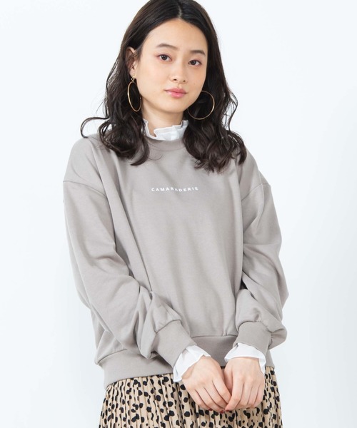 WEGO（ウィゴー）の「WEGO/ダブルフリルスウェット（スウェット・レディース・サックスブルー/ピンク/ライトベージュ/ホワイト・FREE）」の2枚目の写真