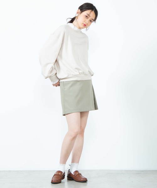 WEGO（ウィゴー）の「WEGO/ダブルフリルスウェット（スウェット・レディース・サックスブルー/ピンク/ライトベージュ/ホワイト・FREE）」の14枚目の写真