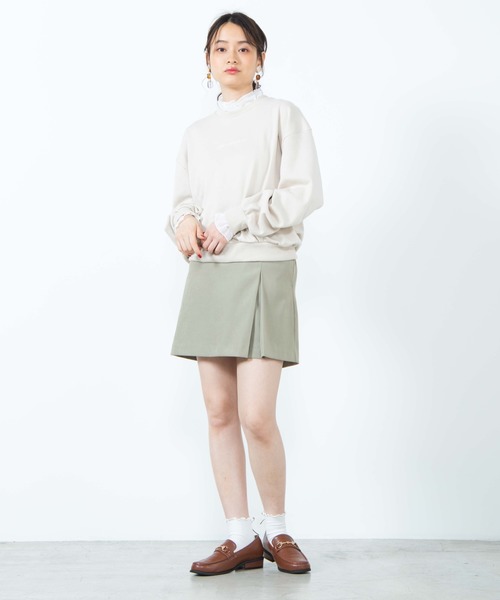 WEGO（ウィゴー）の「WEGO/ダブルフリルスウェット（スウェット・レディース・サックスブルー/ピンク/ライトベージュ/ホワイト・FREE）」の15枚目の写真