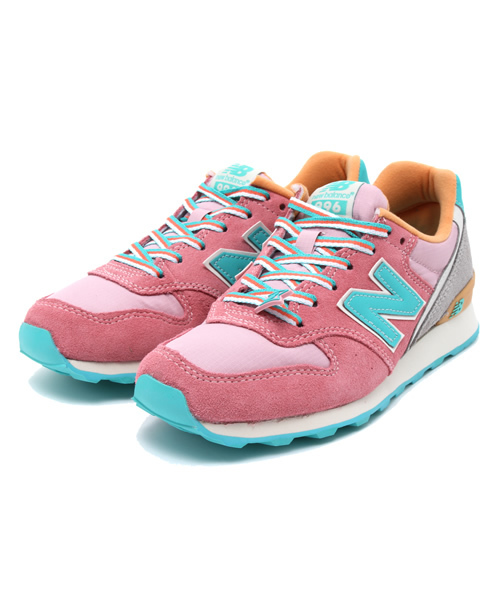 NEW BALANCE(ニューバランス)の「ウィメンズ ニューバランス new balance WR996 DBA DBU DSK(スニーカー・レディース・ピンク/ブルー/イエロー・24cm/22cm/23cm)」の3枚目の写真