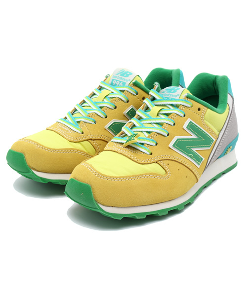 NEW BALANCE(ニューバランス)の「ウィメンズ ニューバランス new balance WR996 DBA DBU DSK(スニーカー・レディース・ピンク/ブルー/イエロー・24cm/22cm/23cm)」の1枚目の写真