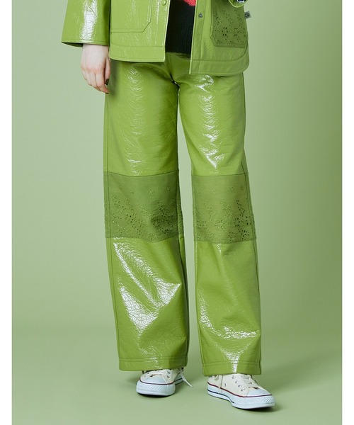 Little sunny bite（リトルサニーバイト）の「Synthetic leather pants（その他パンツ・レディース・ホワイト/グリーン/パープル/ブラック・SMALL/MEDIUM）」の4枚目の写真