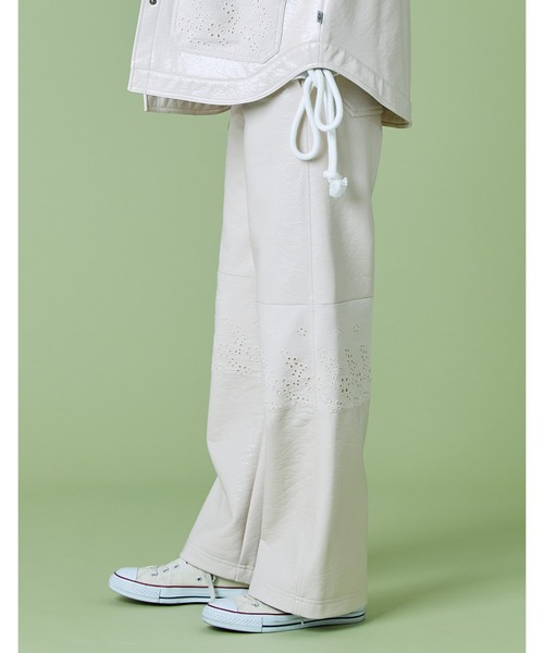 Little sunny bite（リトルサニーバイト）の「Synthetic leather pants（その他パンツ・レディース・ホワイト/グリーン/パープル/ブラック・SMALL/MEDIUM）」の9枚目の写真