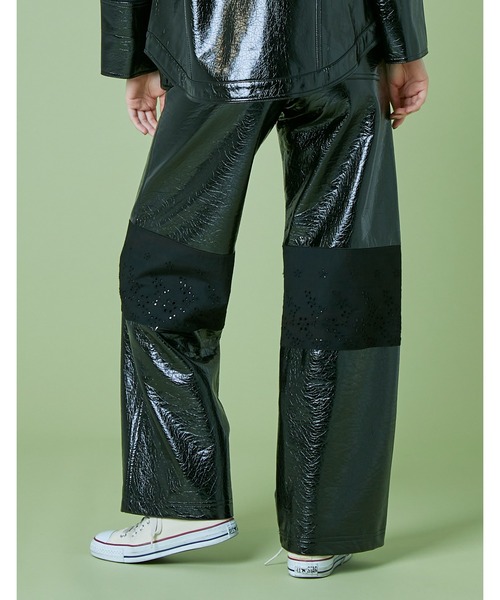 Little sunny bite（リトルサニーバイト）の「Synthetic leather pants（その他パンツ・レディース・ホワイト/グリーン/パープル/ブラック・SMALL/MEDIUM）」の12枚目の写真