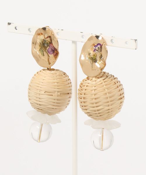 【LADYLOCY】gold ratan pierce（ピアス（両耳用））｜tone（トーン）