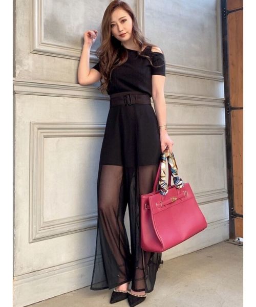 RESEXXY（リゼクシー）の「シアーワイドパンツ（その他パンツ・レディース・ブラック/モカ/オレンジ・FREE）」の12枚目の写真