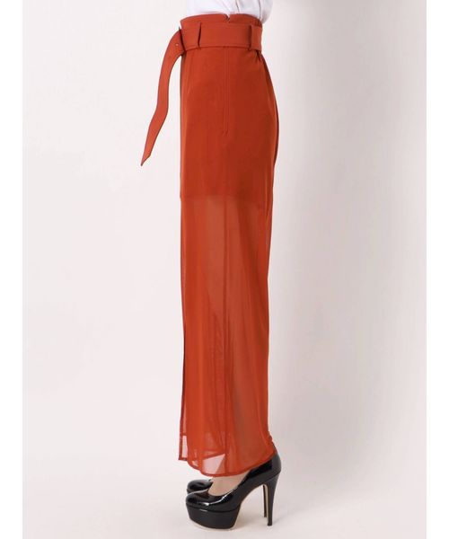 RESEXXY（リゼクシー）の「シアーワイドパンツ（その他パンツ・レディース・ブラック/モカ/オレンジ・FREE）」の8枚目の写真