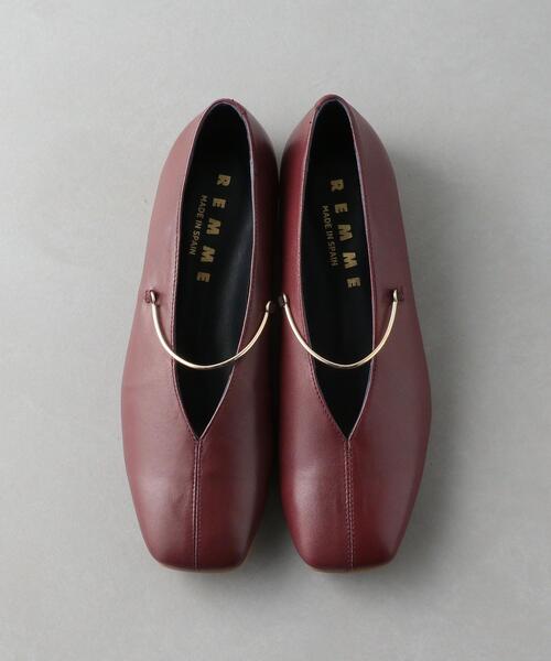 REMME（レメ）の「【別注】REMME MetallicLineFLT（パンプス・レディース・ワインレッド/オフホワイト/ブラック・36/35/38/37）」の11枚目の写真