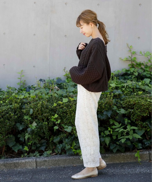 flower(フラワー)の「テンダーフラワリーパンツ(その他パンツ・レディース・ピンク/アイボリー・FREE)」の6枚目の写真