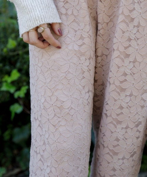 flower(フラワー)の「テンダーフラワリーパンツ(その他パンツ・レディース・ピンク/アイボリー・FREE)」の10枚目の写真