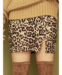 RESEXXY | レオパード柄タイトミニスカート(スカート)