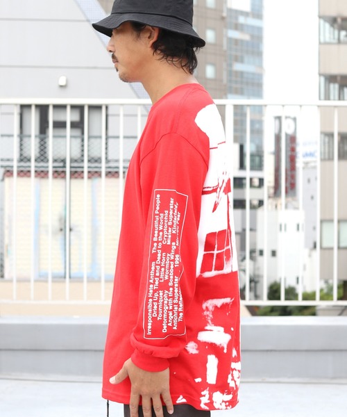 PLEASURES（プレジャー）の「PLEASURES/プレジャーズ ANTICHRIST LONG SLEEVE ロンT（Tシャツ/カットソー・メンズ・レッド・L/M/XL）」の15枚目の写真
