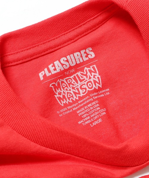 PLEASURES（プレジャー）の「PLEASURES/プレジャーズ ANTICHRIST LONG SLEEVE ロンT（Tシャツ/カットソー・メンズ・レッド・L/M/XL）」の9枚目の写真